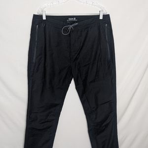 Roark Mens Size 36 Black Travel Straight Stretch Layover Drawstring Jogger Pants